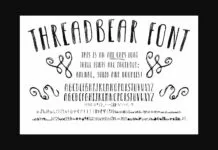 Threadbear Font Poster 1