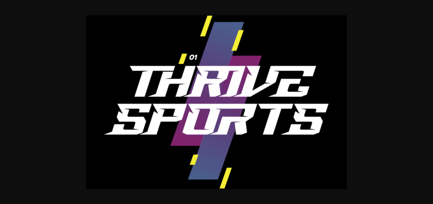 Thrive Sports Font Poster 3