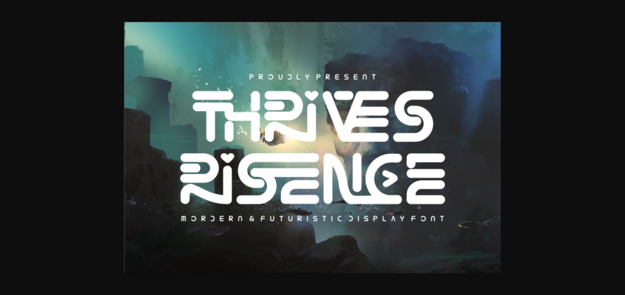 Thrives Risence Font Poster 3