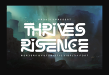 Thrives Risence Font Poster 1