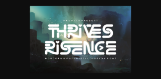 Thrives Risence Font Poster 1