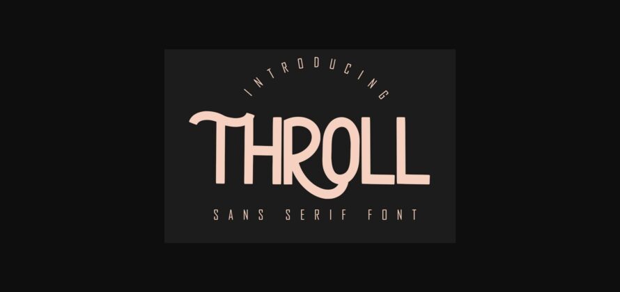 Throll Font Poster 3