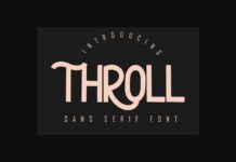 Throll Font Poster 1