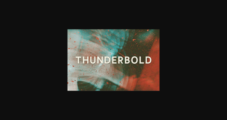 Thunderbold Font Poster 3
