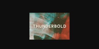 Thunderbold Font Poster 1
