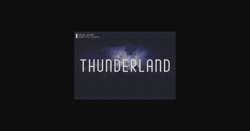 Thunderland Font Poster 3