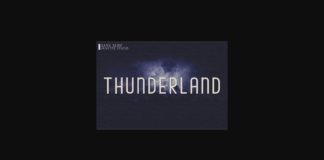 Thunderland Font Poster 1