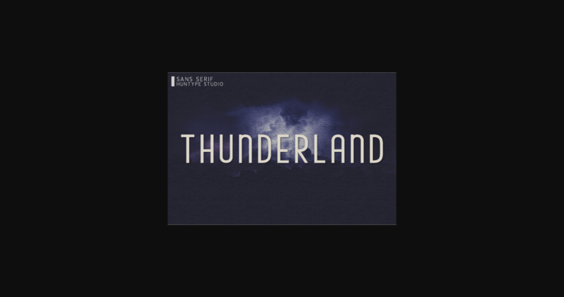 Thunderland Font Poster 1