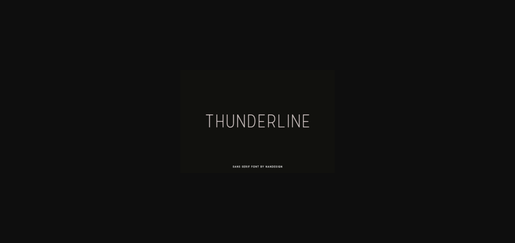 Thunderline Font Poster 3