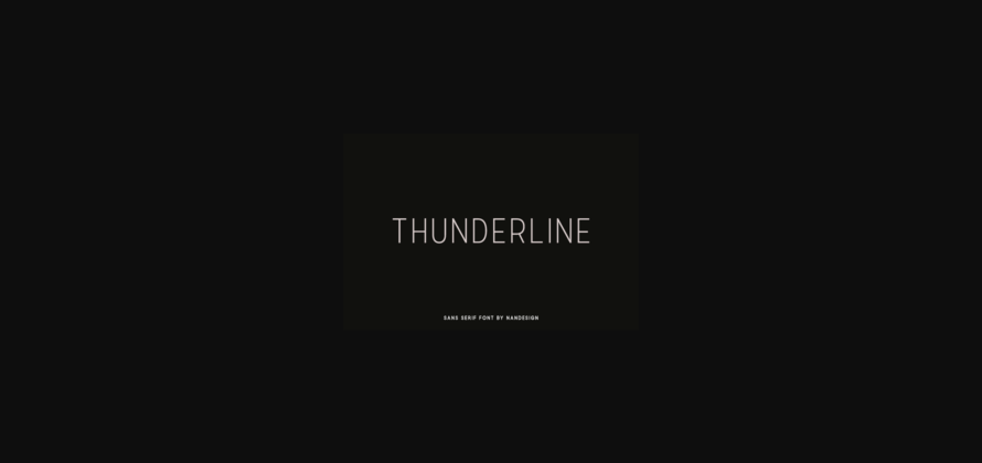 Thunderline Font Poster 3