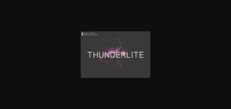 Thunderlite Font Poster 1