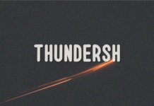 Thundersh Font Poster 1