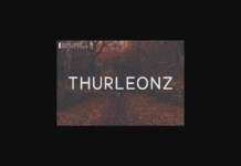 Thurleonz Font Poster 1