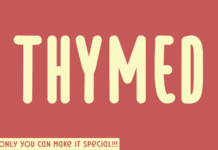 Thymed Font Thymed Font Poster 1