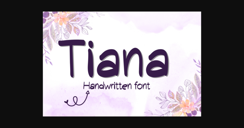 Tiana Font Poster 3