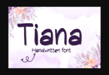 Tiana Font Poster 1