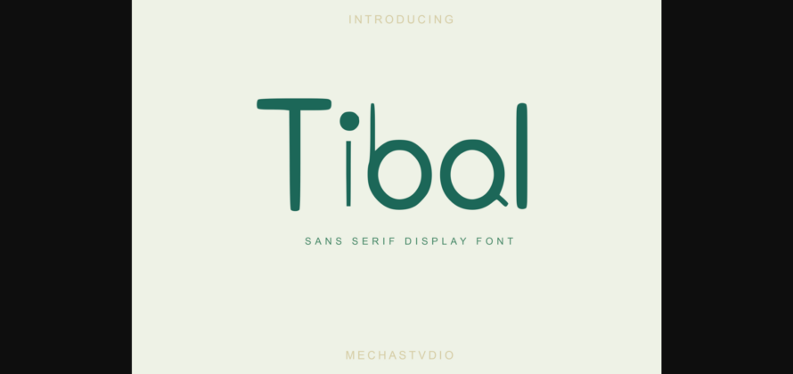 Tibal Font Poster 3