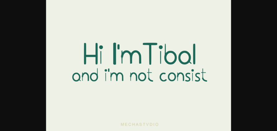 Tibal Font Poster 4