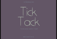 Tick Tack Font Poster 1