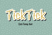 Tick Tick Font Poster 1