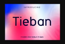 Tieban Font Poster 1