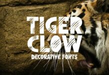 Tiger Clow Font Poster 1
