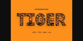 Tiger Font Poster 1