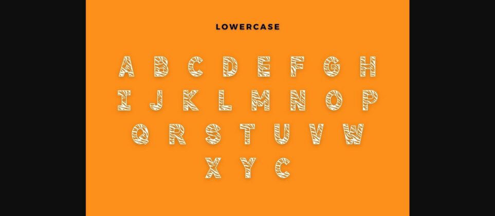 Tiger Font Poster 5