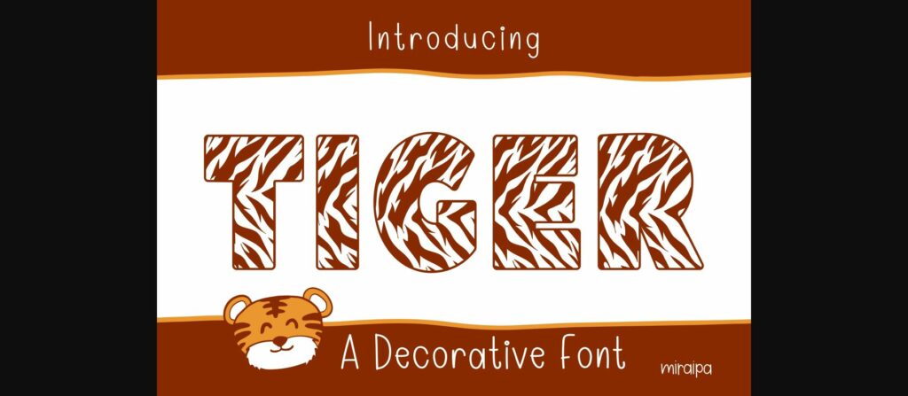 Tiger Font Poster 3