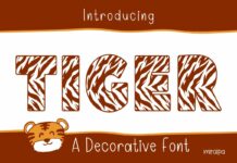 Tiger Font Poster 1