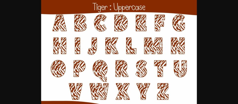 Tiger Font Poster 5