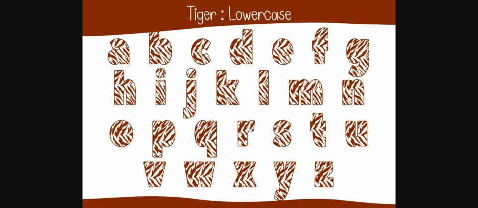 Tiger Font Poster 6