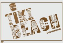 Tiki Beach Font Poster 1