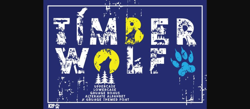 Timber Wolf Font Poster 1