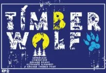 Timber Wolf Font Timber Wolf Font Poster 1