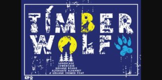 Timber Wolf Font Poster 1