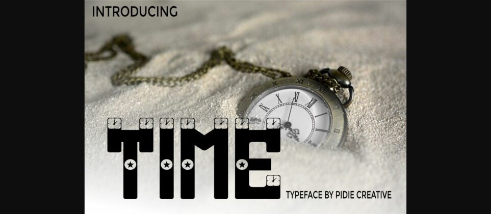 Time Font Poster 3