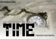 Time Font Poster 1