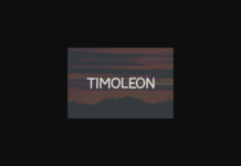 Timoleon Font Poster 1