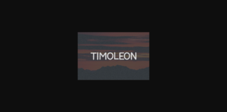 Timoleon Font Poster 1