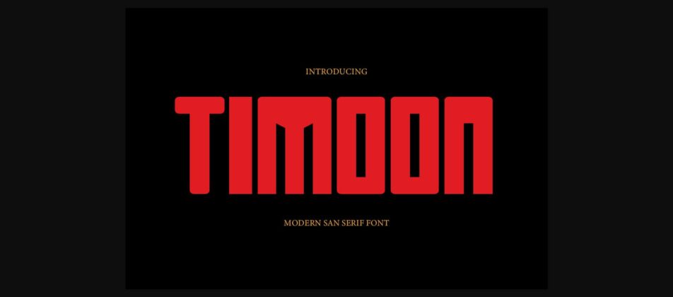 Timoon Font Poster 3