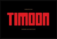 Timoon Font Poster 1