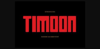 Timoon Font Poster 1