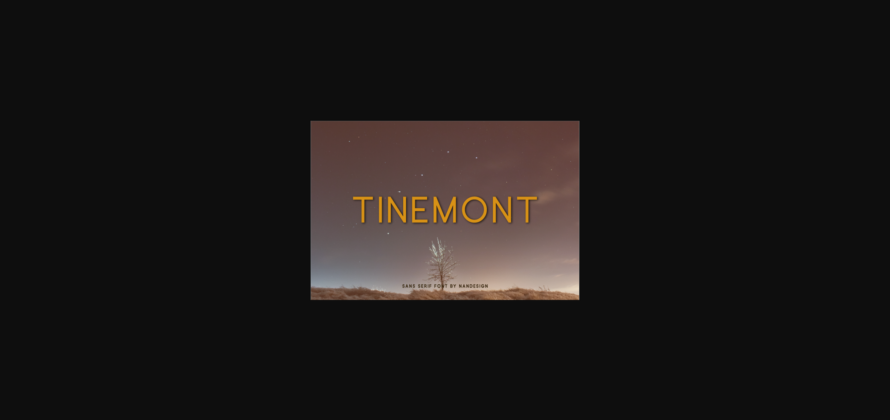 Tinemont Font Poster 3