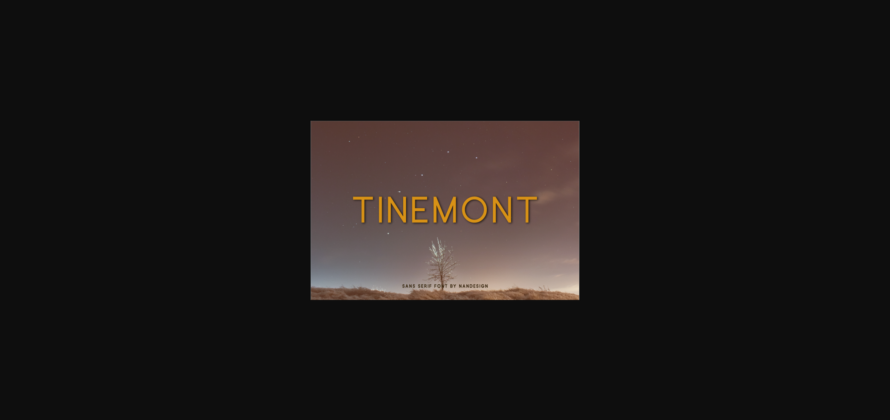 Tinemont Font Poster 1