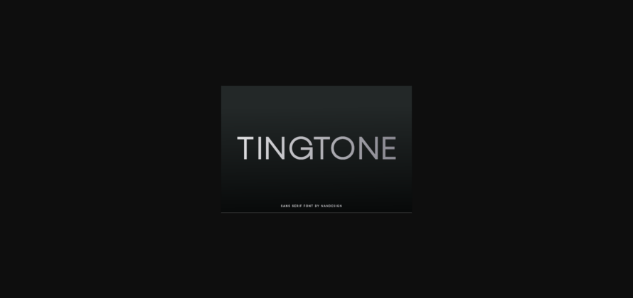 Tingtone Font Poster 3