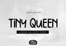 Tiny Queen Font Poster 1