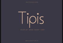 Tipis Font Poster 1