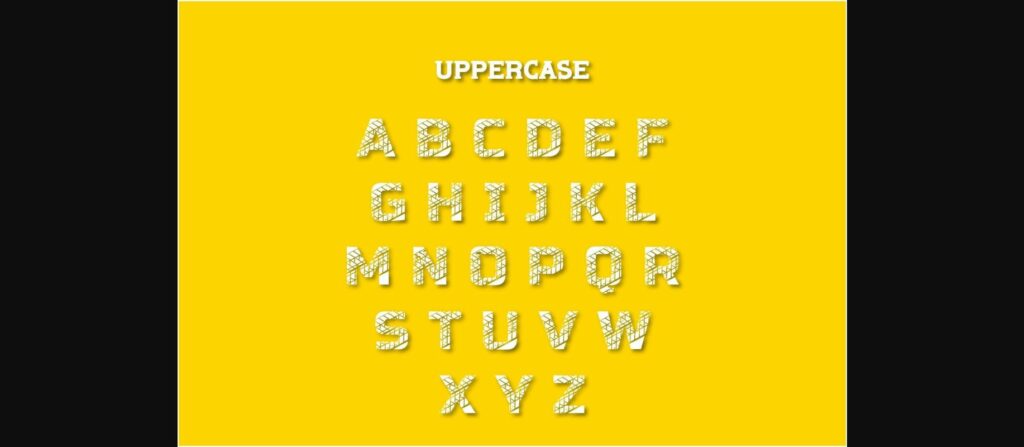 Tire Tracks Font Poster 2