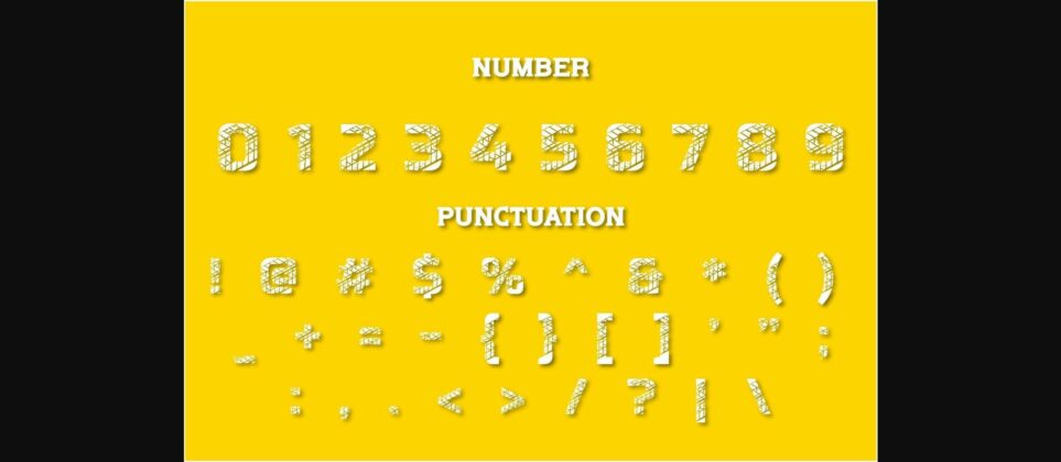 Tire Tracks Font Poster 6